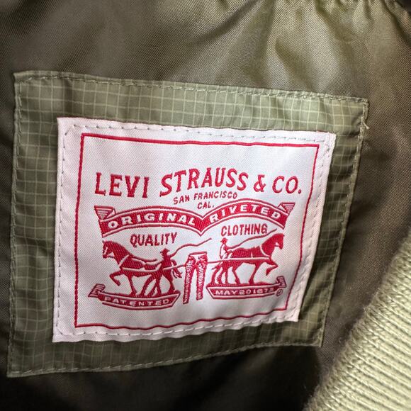 Levi's Onion Quilted Liner Jacket Full zip Lightweight Bomber Green Women's 2X - Picture 7 of 14